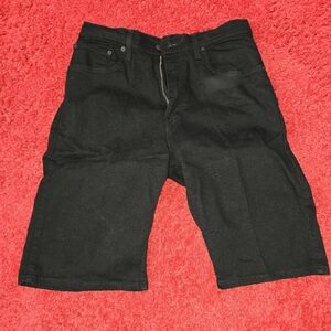 Levi's Men's Black Relaxed Jeans Short